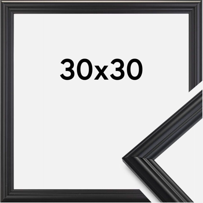 Ramme Siljan Svart 30x30 Cm