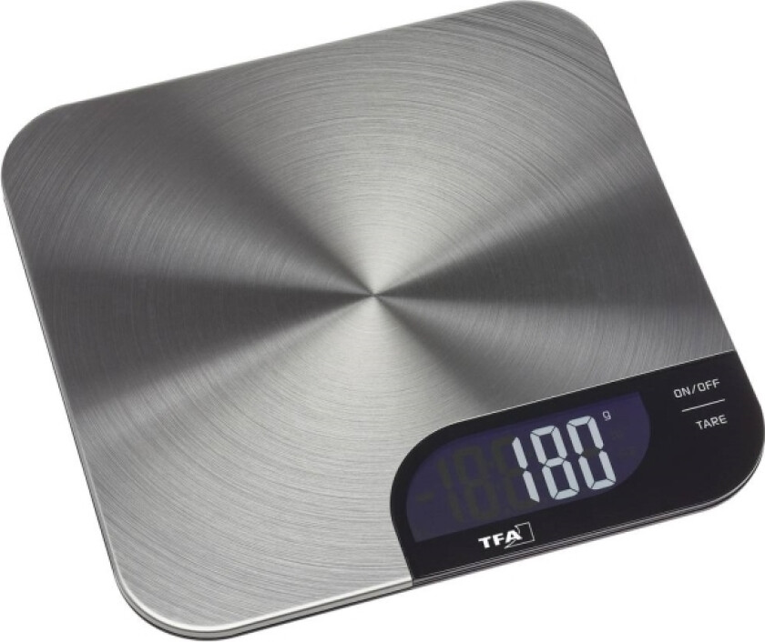 Tfa Dostmann Cheesecacke Digital Kjøkkenvekt Digitalt Veieområde (Maks.) = 5199 G Rustfritt Stål (50.2006.60)