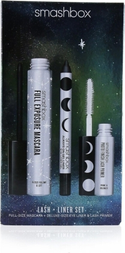 Set : Photo Finish, Eyelash Primer, 4 Ml + Always On, Gel Pencil Eyeliner, Brewed, 1.2 G + Full Exposure, Waterproof, Volumizing, Ma