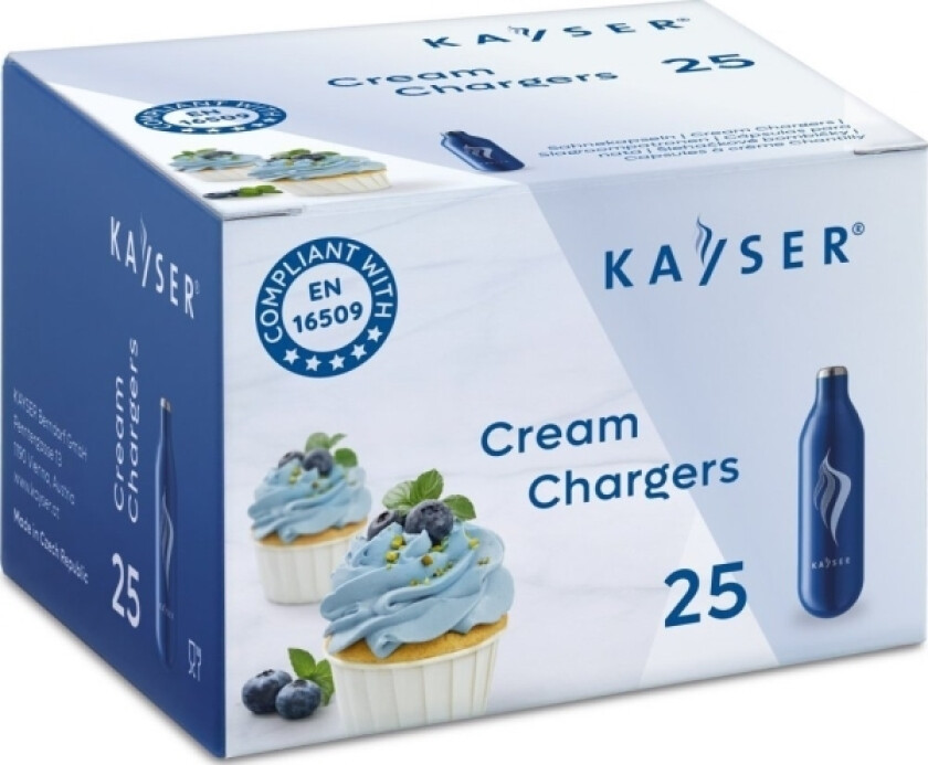 Art N2o Patroner For Pisket Krem Sifon 7,5G Kayser 25 Stk/Pk.