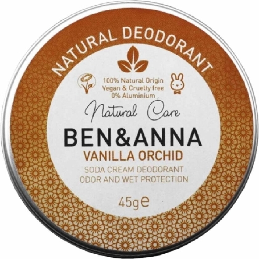 Ben & Anna Ben & Amp Anna_Natural Deodorant Natural Cream Deodorant In A Metal Can Vanilla Orchid 45G