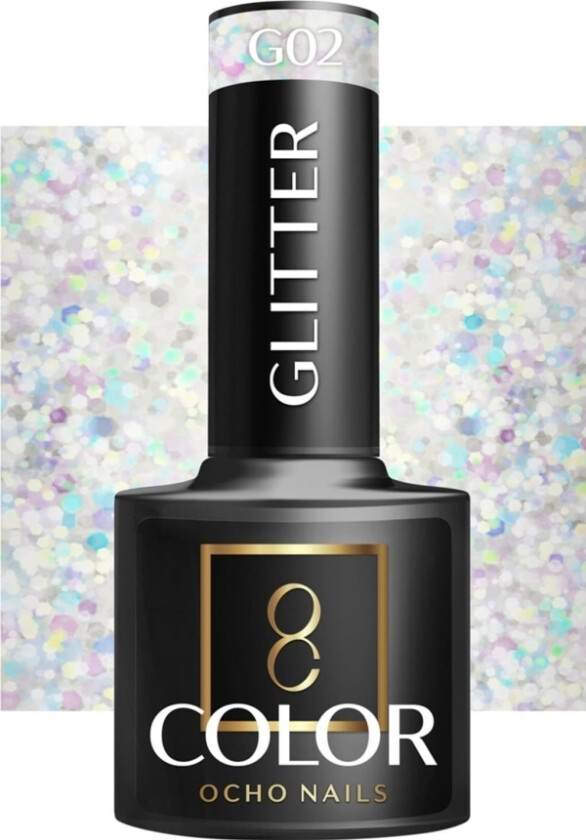 Activeshop Ocho Nails Glitter Hybrid Neglelakk G02 -5 G