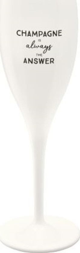 Koziol Champagne Glass Champagne Alltid Svaret 100 Ml Hvit