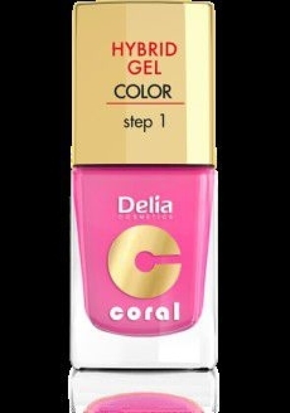 Cosmetics Coral Hybrid Gel Nail Enamel No.22 Candy Pink 11Ml