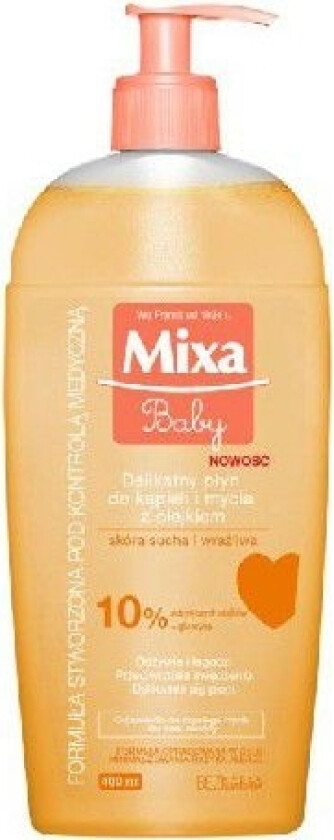Mixa Baby Bath Og Vaskevæske Med Olje 400Ml