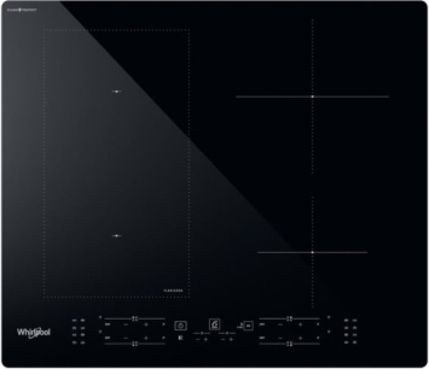 Whirlpool Wl B4060 Cpne, Sort, Innebygget, 59 Cm, Sonebasert Induksjon, Glass-Keramikk, 4 Zone(S)