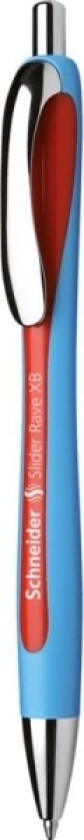 Schneider Schreibgeräte Slider Rave Xb, Klips, Uttrykkbar Kulepenn Med Hengefeste, Gjenfyllbar, Rød, Ekstra Fet