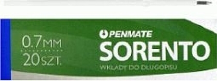 Sorento Blå Kulepenn Refill, Pakke Med 20 Stk