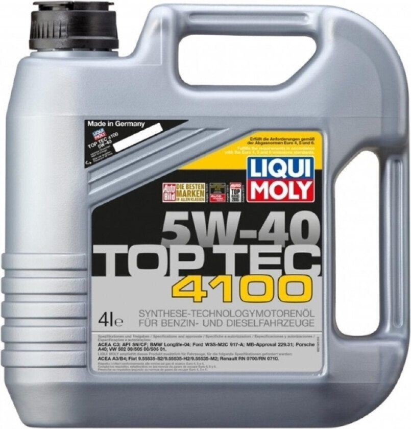 Liqui-Moly Engine Oil Liqui Moly Top Tec 5W40. 4 L