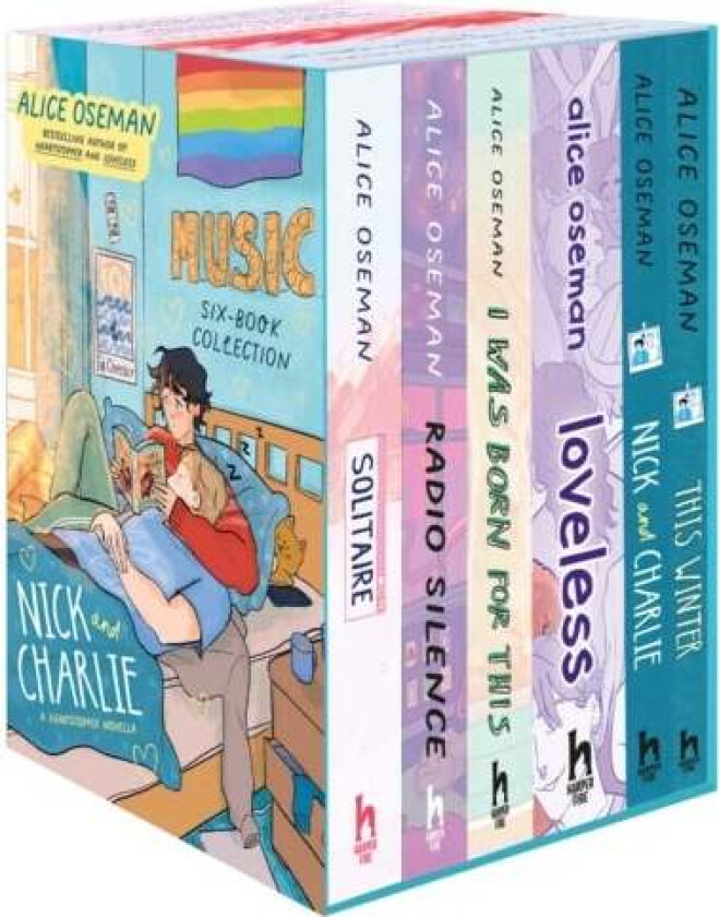 Alice Oseman Six-Book Collection Box Set (Solitaire, Radio Silence, I Was Born For This, Loveless, N av Alice Oseman