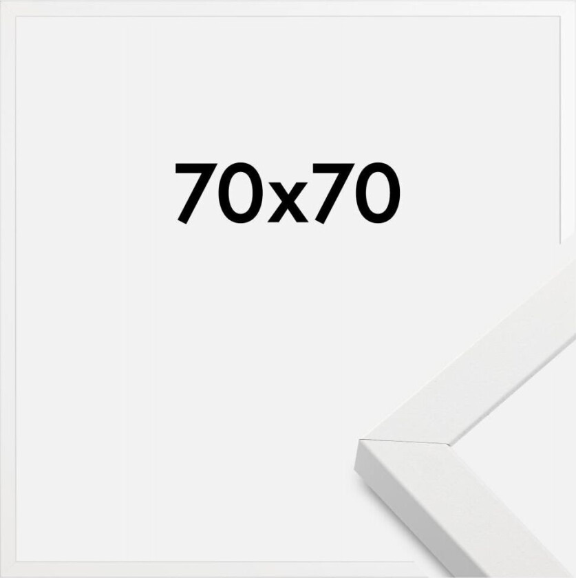 Ramme Amanda Box Hvit 70x70 Cm