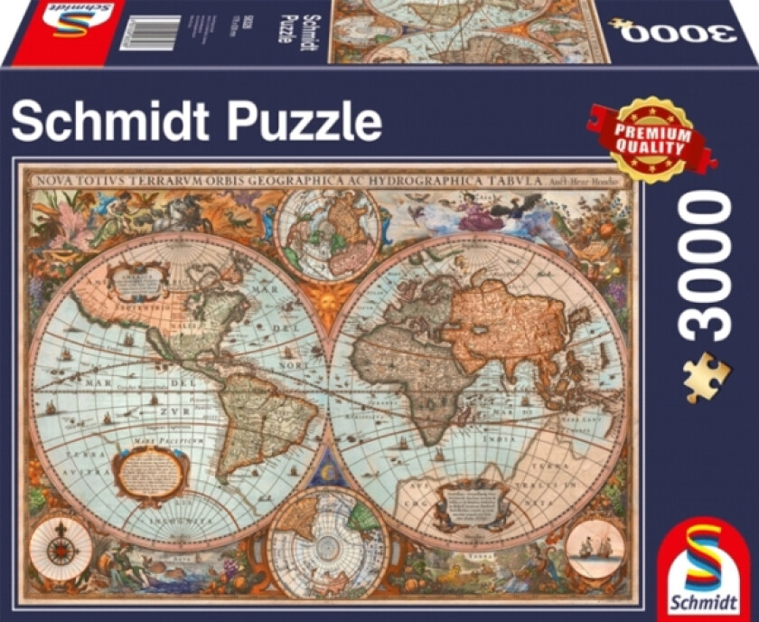 Puzzle Antique World Map 3000 - 58328