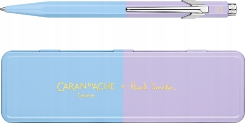 Caran D`Arche Caran D'ache 849 Paul Smith Kulepenn Edition 4, M, I Boks, Himmelblå/Lavendel