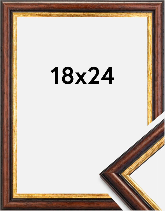 Ramme Siljan Akrylglass Brun 18x24 Cm