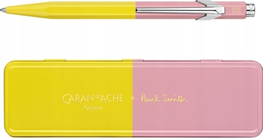 Caran D`Arche Caran D'ache 849 Kulepenn Paul Smith Edition 4, M, I Eske, Chartreuse/Rose