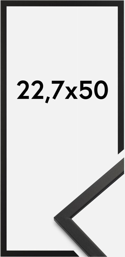 Ramme Edsbyn Akrylglass Svart 22,7x50 Cm