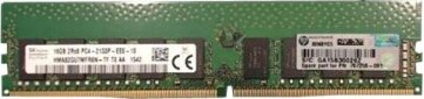 Hpe - Ddr4 - Modul - 16 Gb - Dimm 288-Pin - 2133 Mhz / Pc4-17000 - Cl15 - 1.2 V - Ikke-Bufret - Ecc