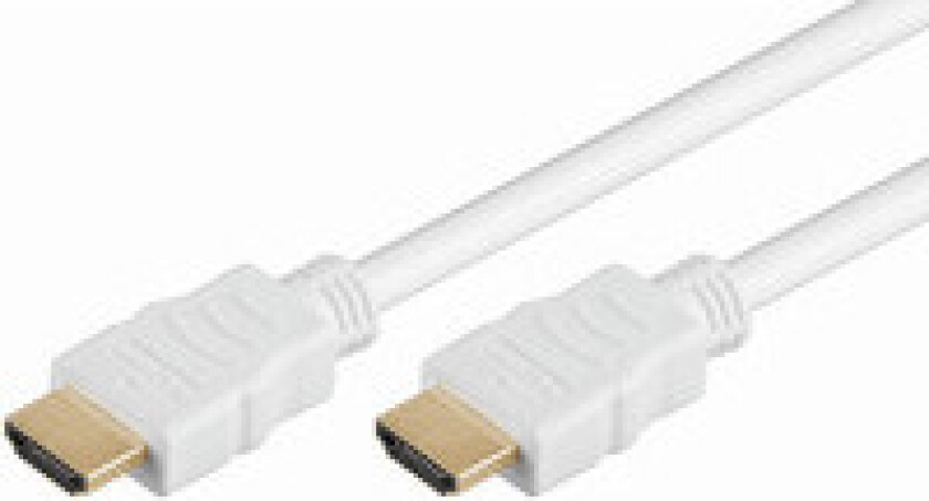 Microconnect High Speed Hdmi With Ethernet - Hdmi-Kabel Med Ethernet - Hdmi Hann Til Hdmi Hann - 5 M - Hvit