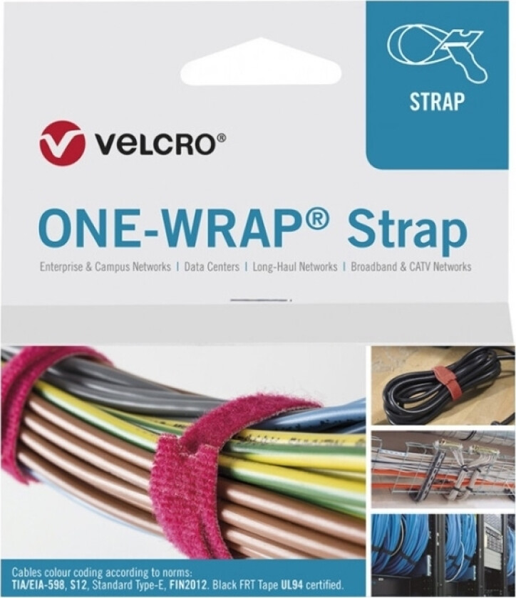 One-Wrap, Frigjørbart Buntebånd, Polypropylen (Pp), Mappe, Grønn, 200 Mm, 20 Mm, 25 Stykker