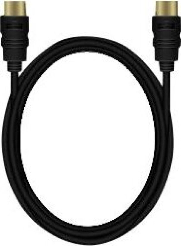 Mediarange - Hdmi-Kabel Med Ethernet - Hdmi Plugg Til Hdmi Plugg - 1.8 M - Trippel Beskyttelse - Svart - Rund, 4K-Støtte