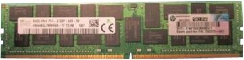 Hpe - Ddr4 - Modul - 64 Gb - 288-Pins Lrdimm - 2133 Mhz / Pc4-17000 - Cl15 - 1.2 V - Load-Reduced - Ecc