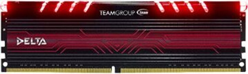 Team Delta - Ddr4 - Sett - 32 Gb: 2 X 16 Gb - Dimm 288-Pin - 3000 Mhz / Pc4-24000 - Cl16 - 1.35 V - Ikke-Bufret - Ikke-Ecc