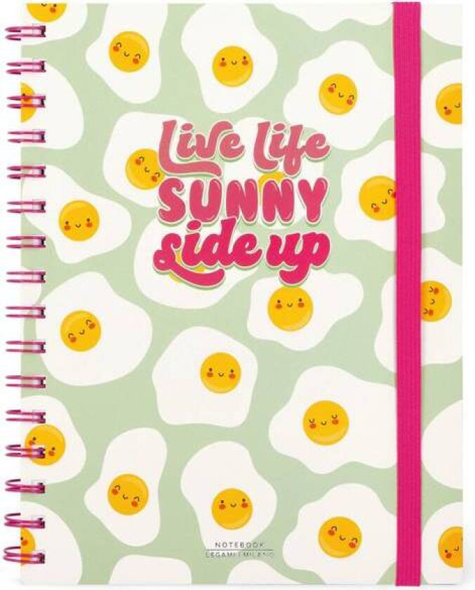 Notatbok A5 Spiral "Live Life Sunny Side Up"