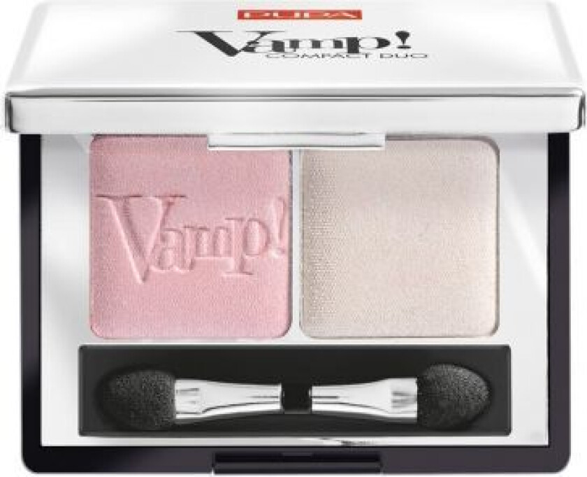 Vamp! Compact Duo Eyeshadow Doble Øyenskygger 001 Rose Perlage 2,2G