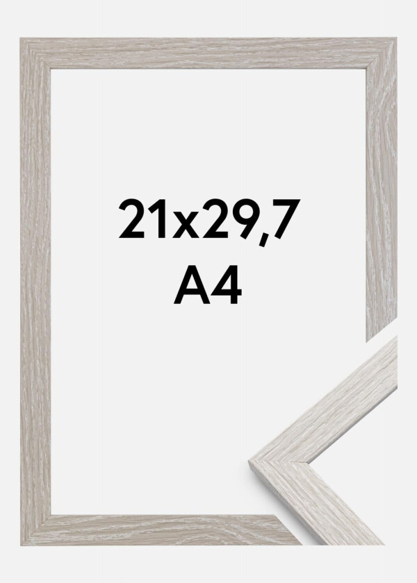 Ramme Stilren Akrylglass Light Grey Oak 21x29,7 Cm (A4)