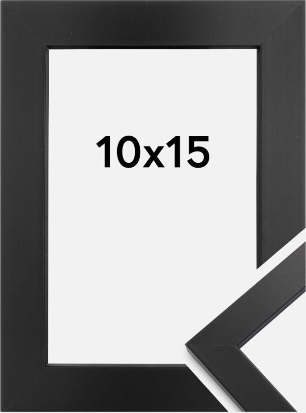 Ramme Black Wood Akrylglass 10x15 Cm