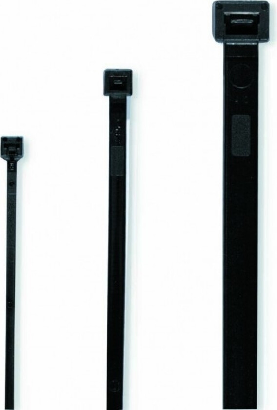 Cimco 181876, Frigjørbart Buntebånd, Polyamid, Svart, 22,2 Cm, V2, 75 Cm