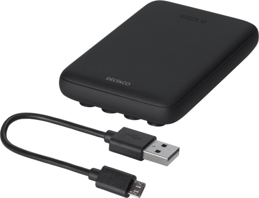 Pb-Q1000 - Trådløs Nødlader - Li-Pol - 5000 Mah - 18.5 Wh - 10 Watt - 2 A (Usb) - Svart