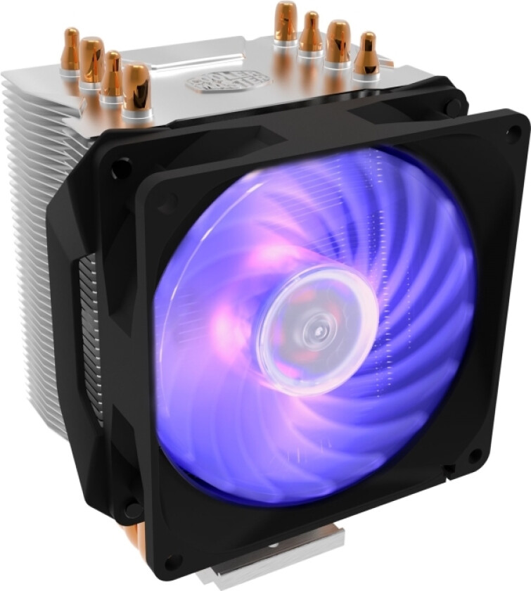 Hyper H410r Rgb - Prosessorkjøler - (For: Lga1156, Lga1155, Lga1150, Lga1151, Am4, Lga1200, Lga1700, Am5) - Aluminium - 92 Mm