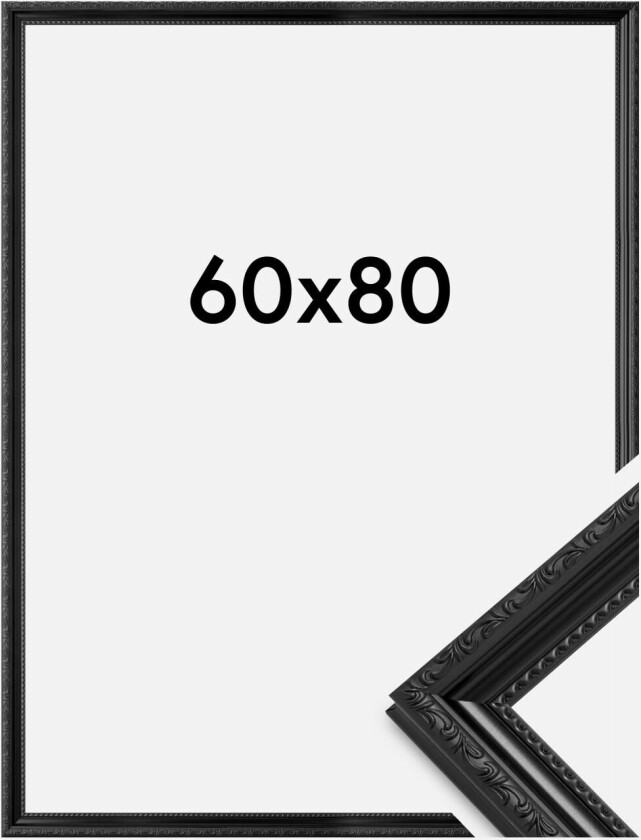 Ramme Abisko Akrylglass Svart 60x80 Cm