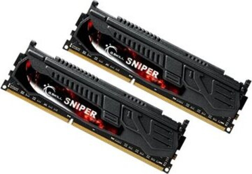 Sniper Series - Ddr3 - Sett - 8 Gb: 2 X 4 Gb - Dimm 240-Pin - 2400 Mhz / Pc3-19200 - Cl11 - 1.65 V - Ikke-Bufret - Ikke-Ecc