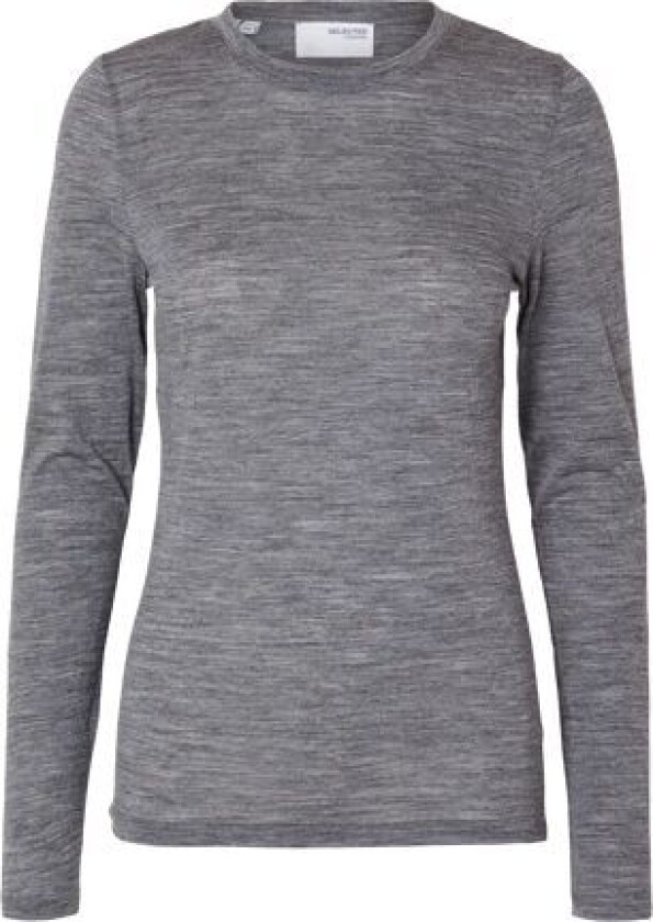 Wola Ls O-Neck - Steel Gray Melange S