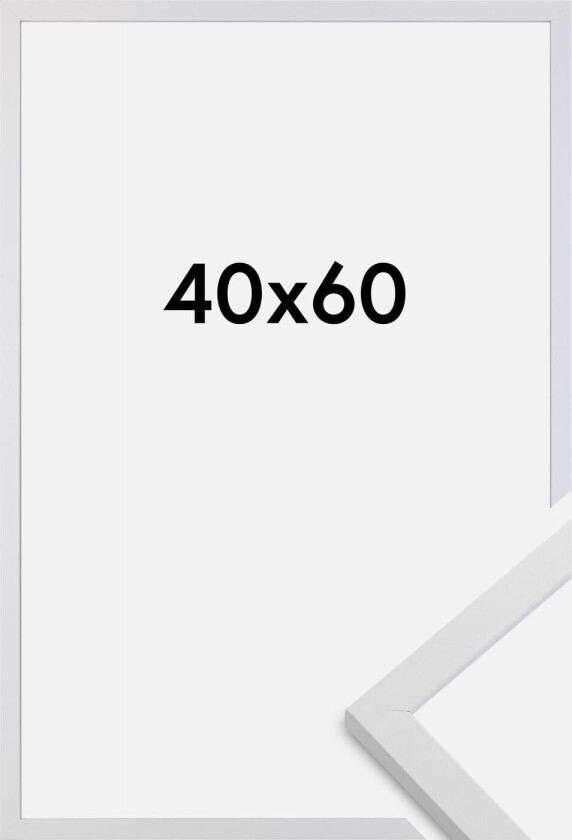 Ramme Trendy Akrylglass Hvit 40x60 Cm