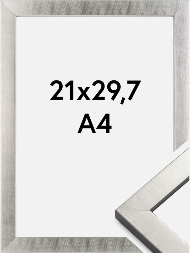 Ramme Uppsala Akrylglass Sølv 21x29,7 Cm (A4)