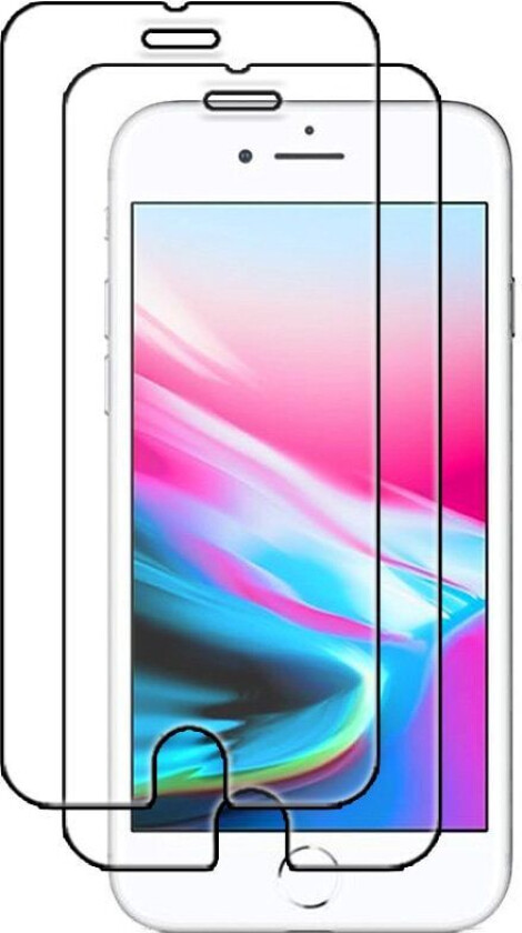 2-pakning iPhone 8 Skjermbeskytter i herdet glass, detaljhandel