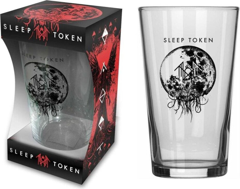 SLEEP TOKEN BEER GLASS - TAKE ME BACK TO EDEN (BOXED)