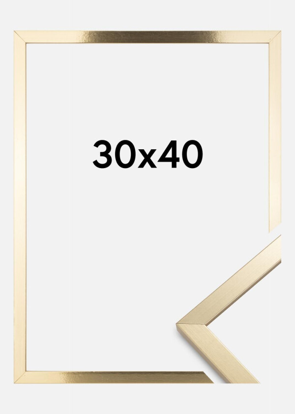 Ramme Trendy Akrylglass Gull 30x40 Cm
