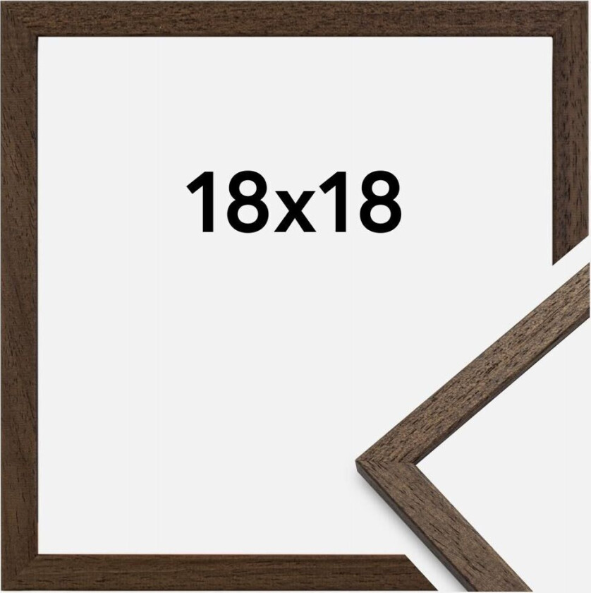 Ramme Edsbyn Valnøtt 18x18 Cm