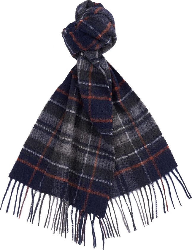 Unisex New Check Scarf Navy/dark Ginger OneSize