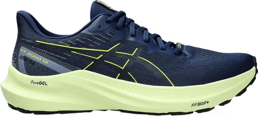 GT-2000 12 Gore-Tex, vanntett løpesko, herre Blue/safety Yellow