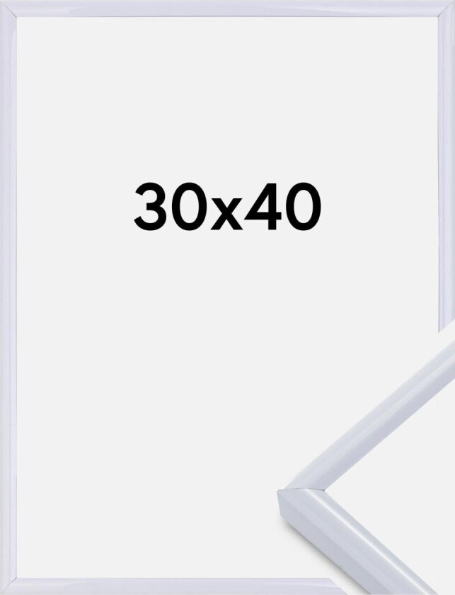 Ramme Victoria Akrylglass Hvit 30x40 Cm