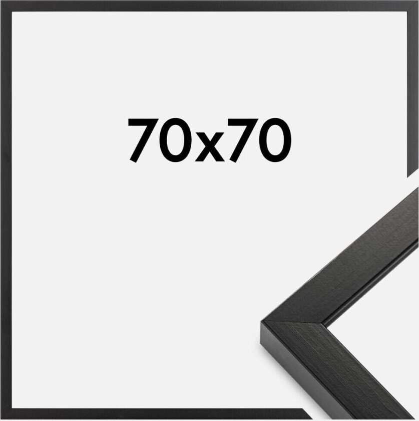 Ramme Amanda Box Svart 70x70 Cm