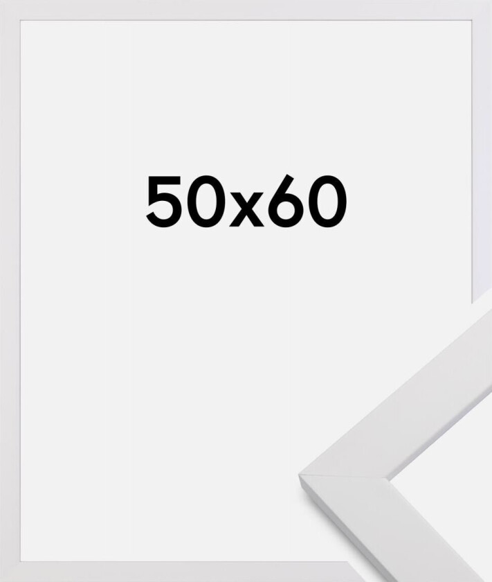 Ramme White Wood 50x60 Cm