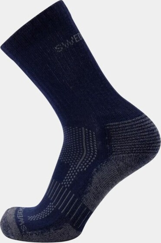 Xc. Wool Sock, Navy/Grey, 43-45,  Tursokker