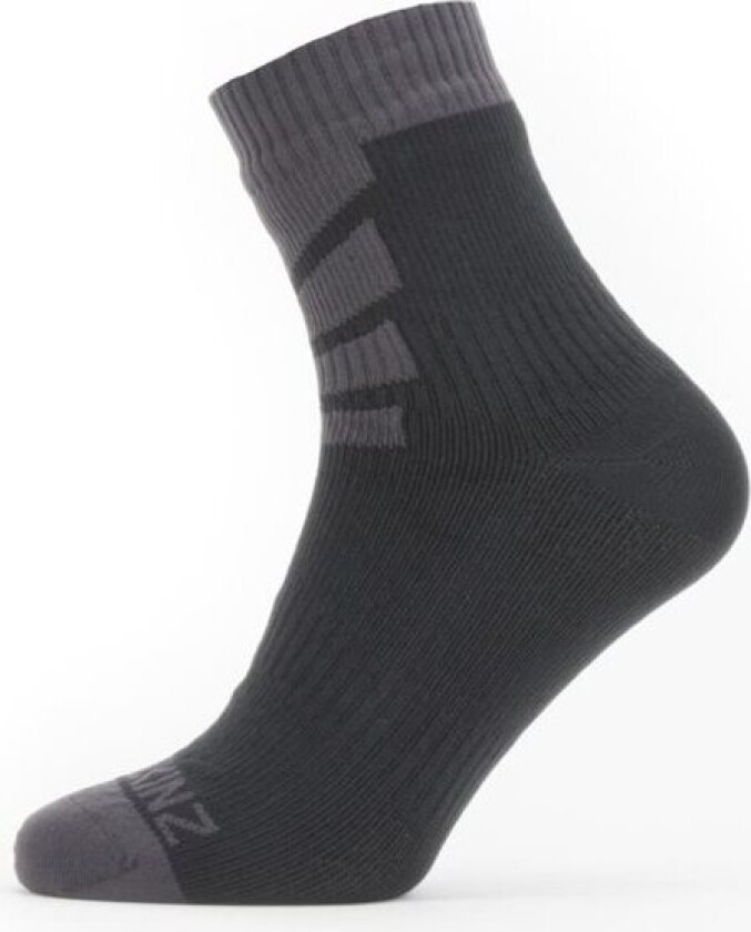 Waterproof Warm Weather Ankle Length Socks Black/Grey