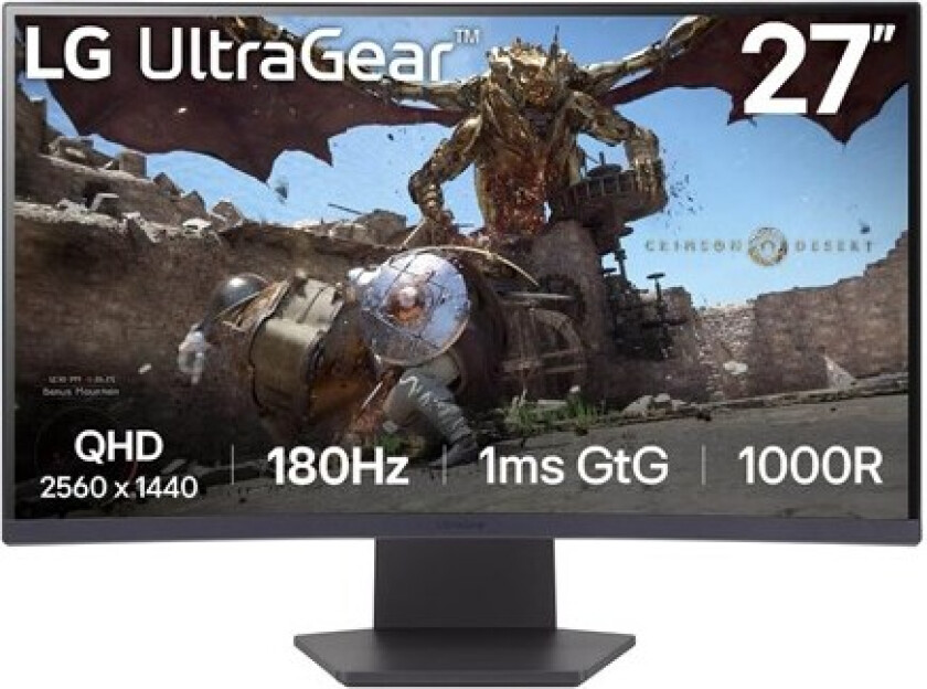 27" LG 27GS60QX-B - 2560x1440 - 180Hz - VA - Curved